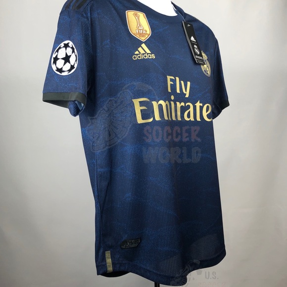 🚨 Eden Hazard Real Madrid Away UEFA Soccer Jersey - Picture 3 of 9